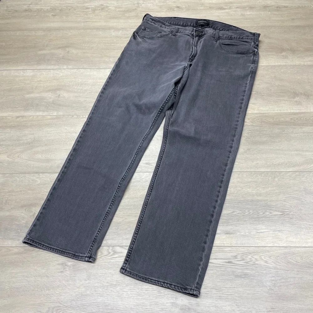Banana Republic Jeans Mens 38x32 Gray Athletic Fit Dark Charcoal 793321-00